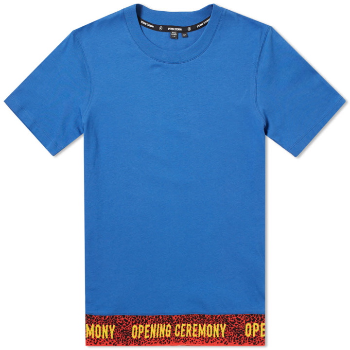 Photo: Opening Ceremony OC Elastic Logo Tee Blue