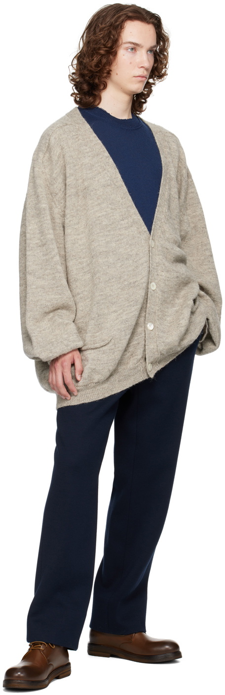 Magliano Beige Y-Neck Cardigan
