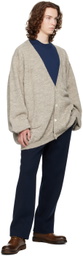 Magliano Beige Y-Neck Cardigan