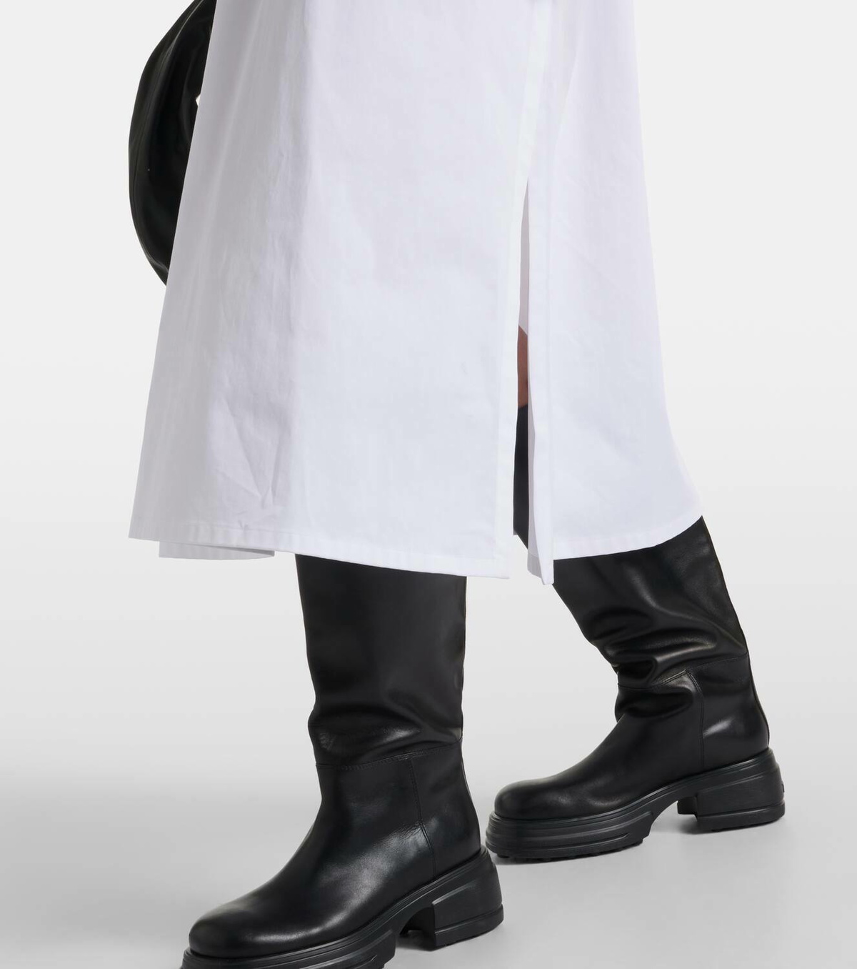 Max Mara Eulalia cotton-blend midi shirt dress Max Mara