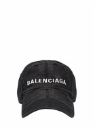 BALENCIAGA - Distressed Cotton Denim Cap