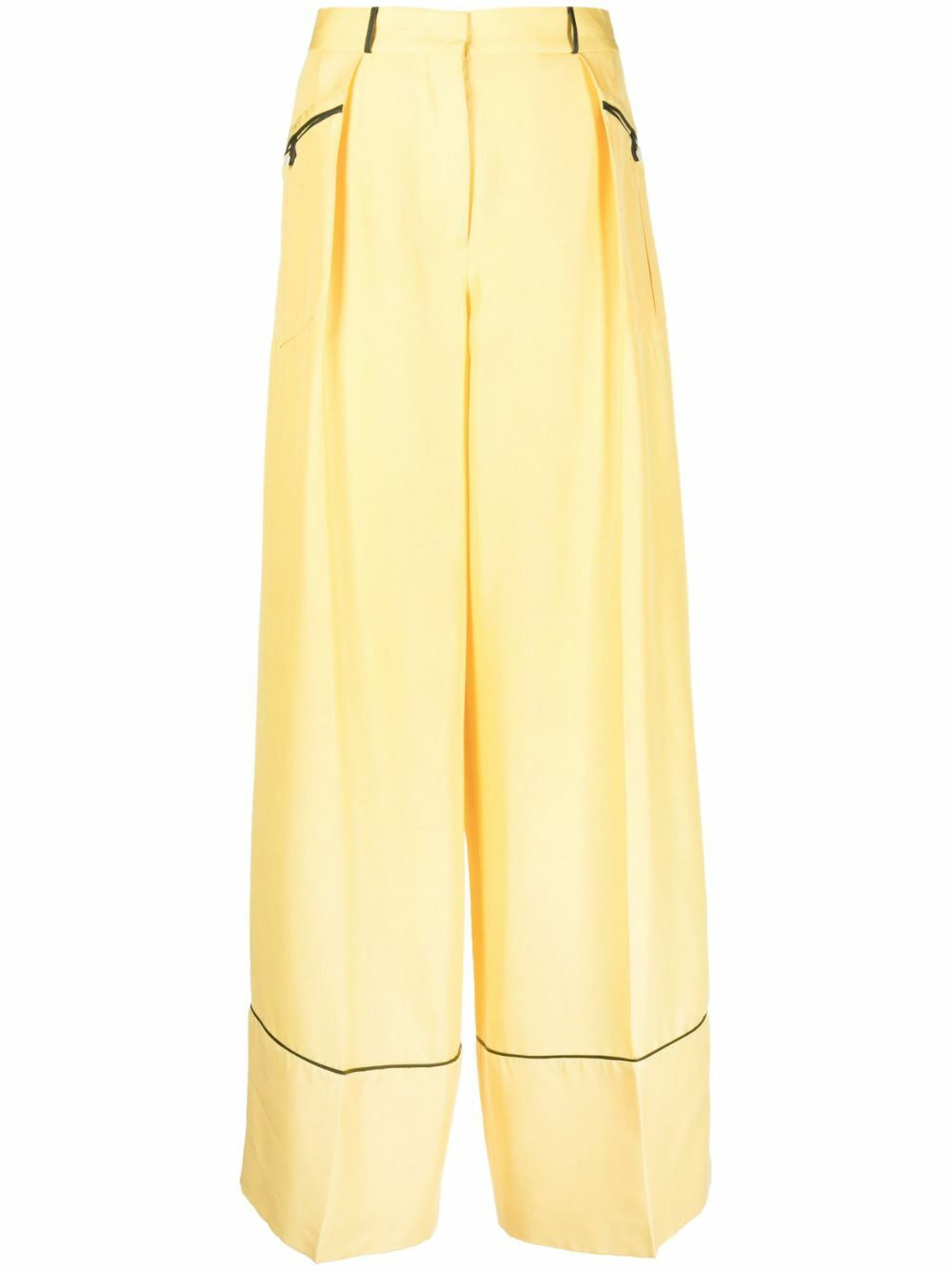 BALLY - Silk Wide-leg Trousers