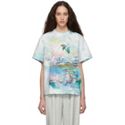 Stella McCartney Blue and White Dolphin T-Shirt