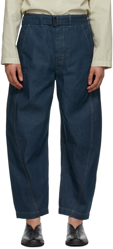 Photo: Lemaire Blue Twisted Jeans