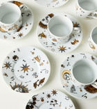 Fornasetti Astronomici set of 6 teacups and saucers