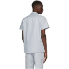 Helmut Lang Grey Uniform Short Sleeve Shirt