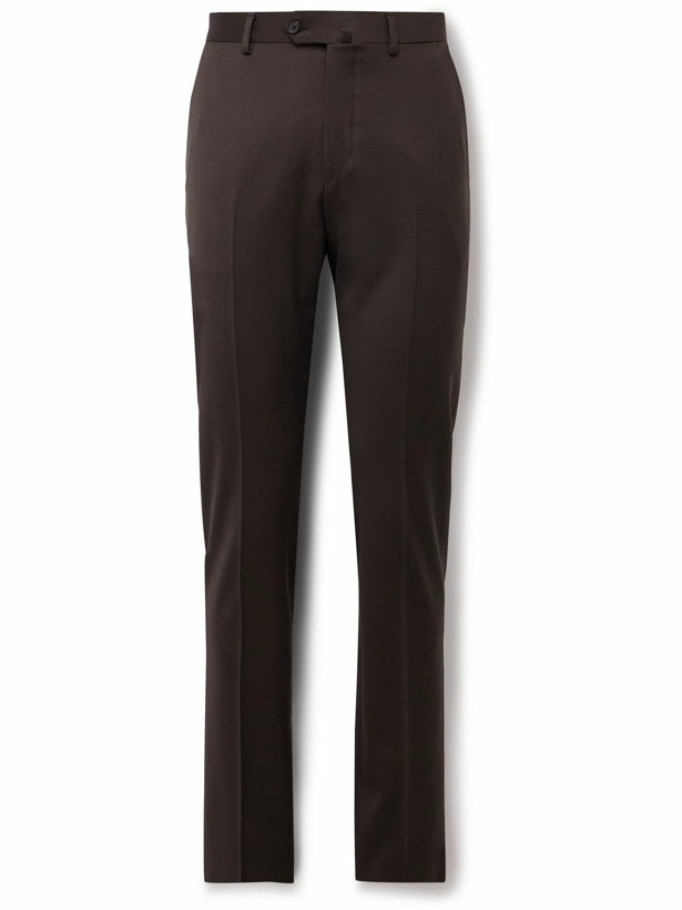 Photo: Caruso - Slim-Fit Wool-Blend Suit Trousers - Brown