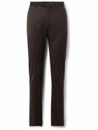 Caruso - Slim-Fit Wool-Blend Suit Trousers - Brown