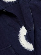 Monitaly - 50's Milano Cotton-Jacquard Shirt - Blue