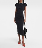 Marant Etoile Donna draped jersey midi dress