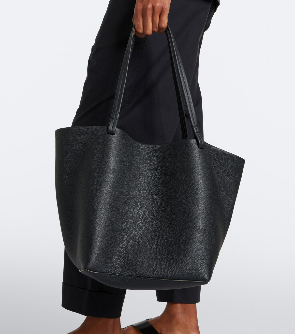The Row Park Tote Three leather shopper
