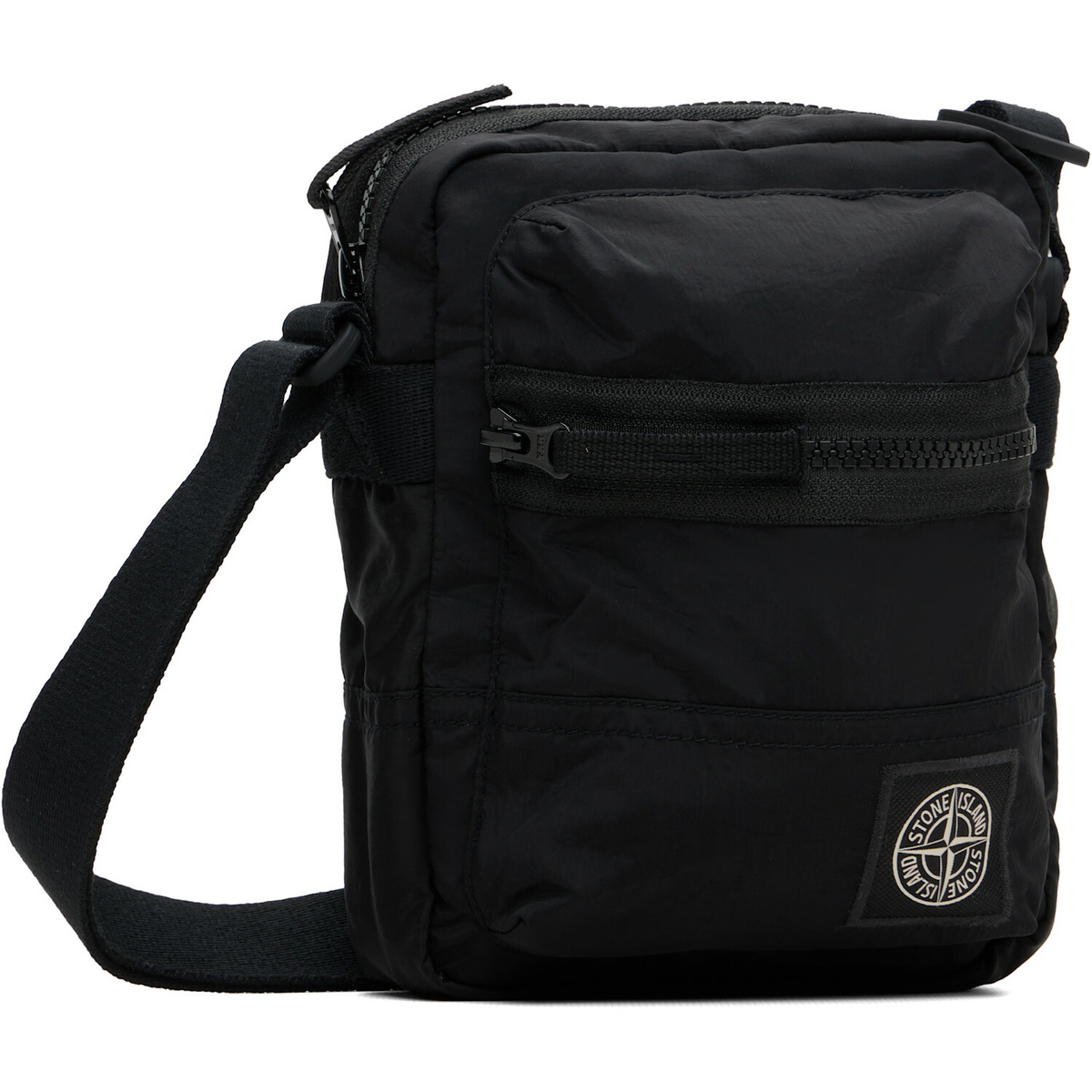 Stone Island Black 9200015 Coated Nylon Metal ECONYL Bag