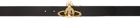 Vivienne Westwood Black & Gold Orb Buckle Belt