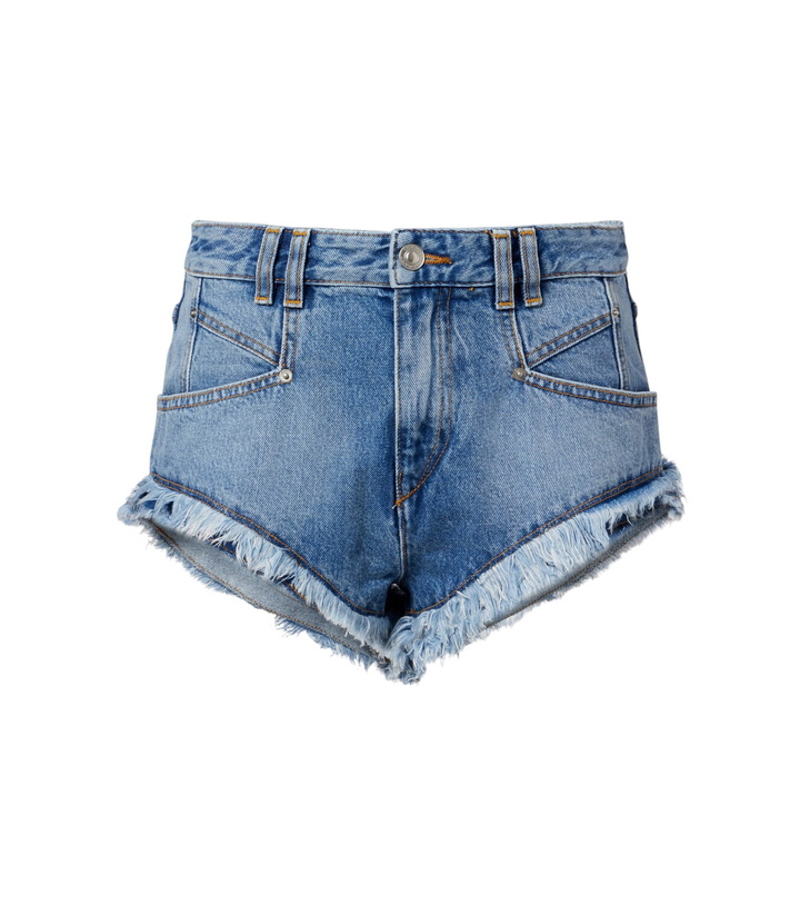 Photo: Isabel Marant Eneidala high-rise denim shorts