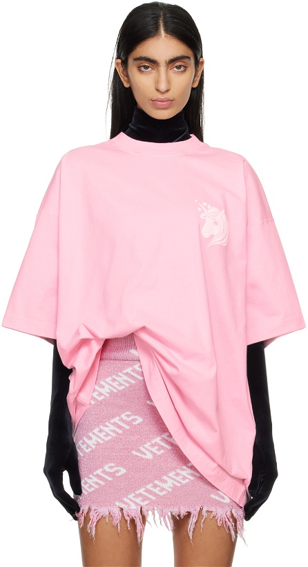 Photo: VETEMENTS Pink Unicorn T-shirt