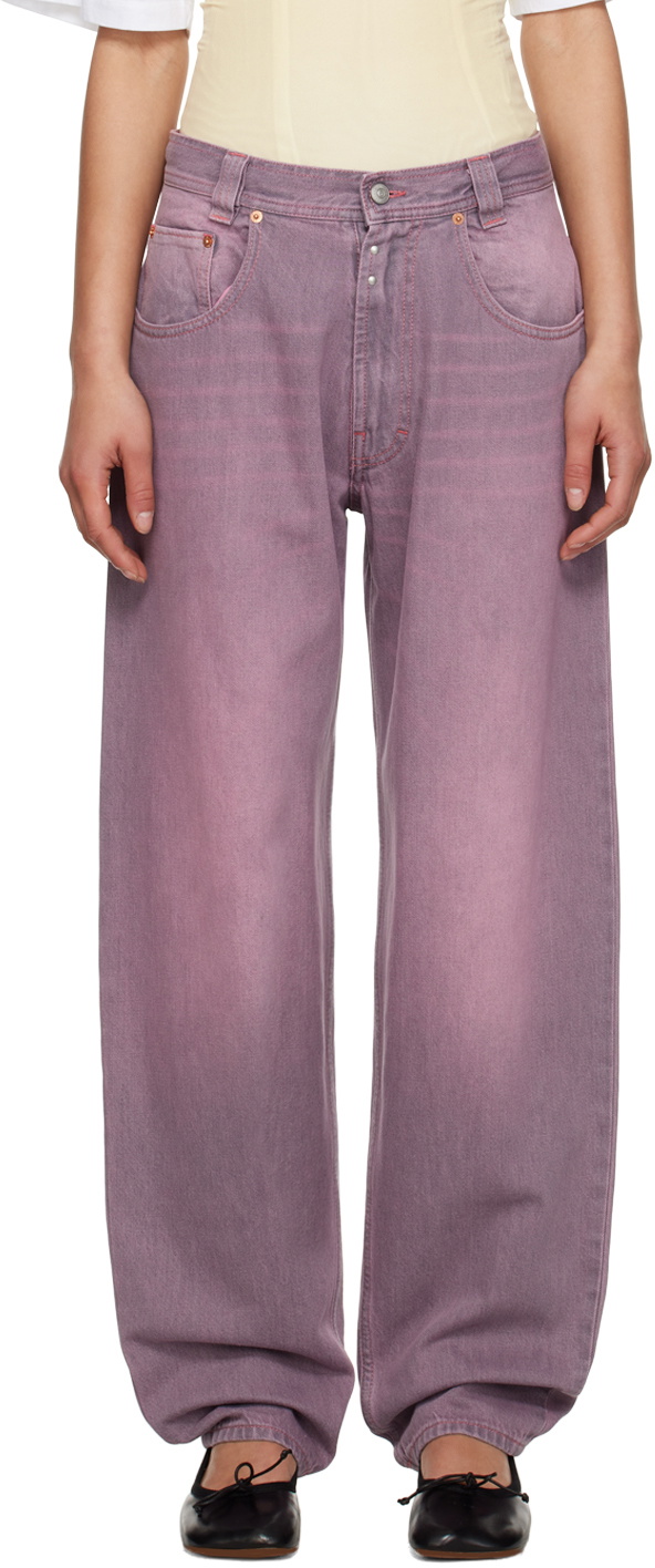 ボトムスその他 MM6 Maison Margiela Purple cotton joggers MM6 MAISON MARGIELA | Lilac Women's Casual Pants | YOOX