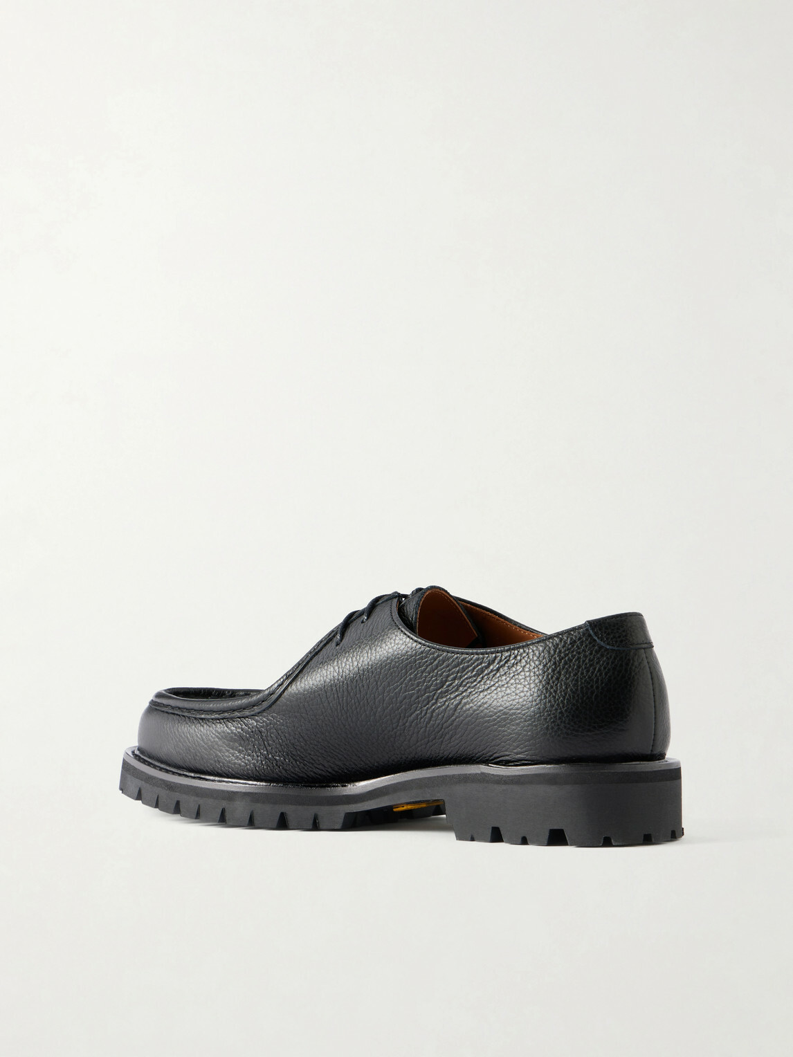 Mr P. - Jacques Full-Grain Leather Derby Shoes - Black