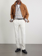 Slowear - Straight-Leg Cotton-Corduroy Trousers - White