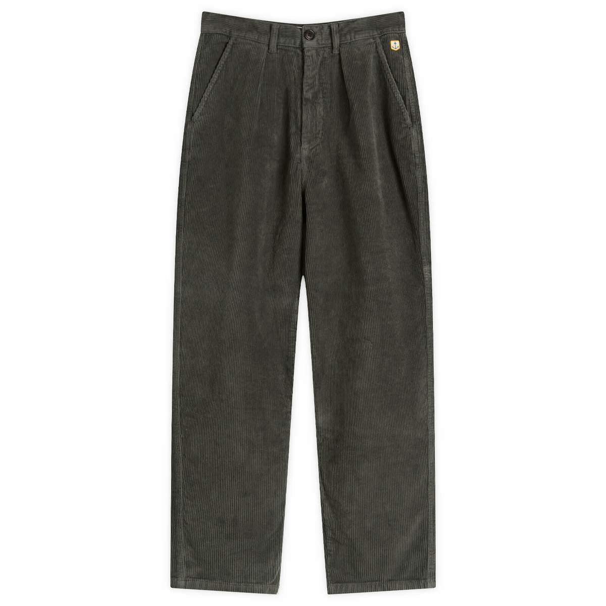 Armor-Lux Men's Pleated Corduroy Pants in Chimera