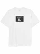 Burberry - Logo-Appliquéd Stretch Cotton-Jersey T-Shirt - White