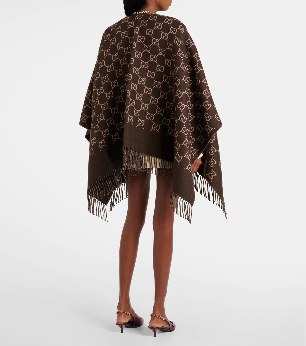Gucci GG wool jacquard shawl Gucci