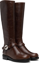 Coperni Brown Belt Cavalier Tall Boots
