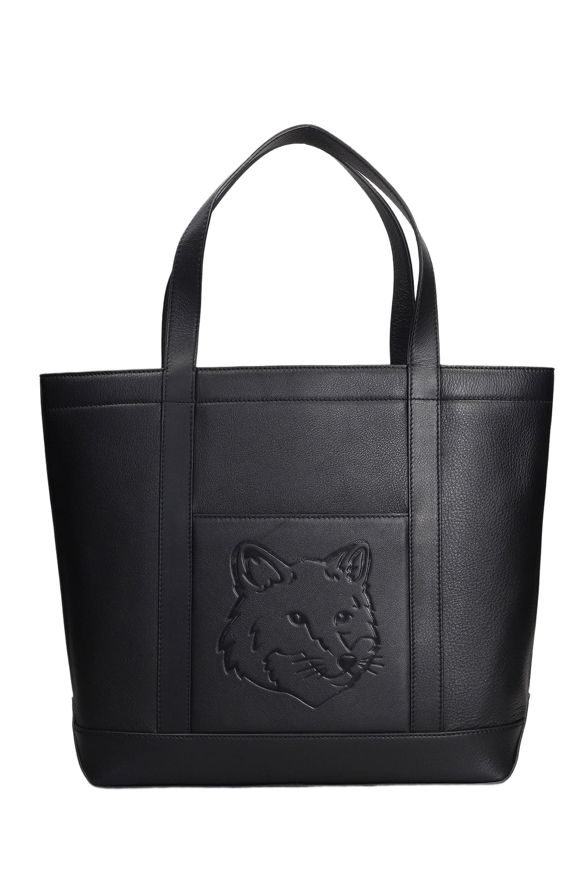 Maison Kitsuné - Palais Royal Logo-Print Cotton-Canvas Tote