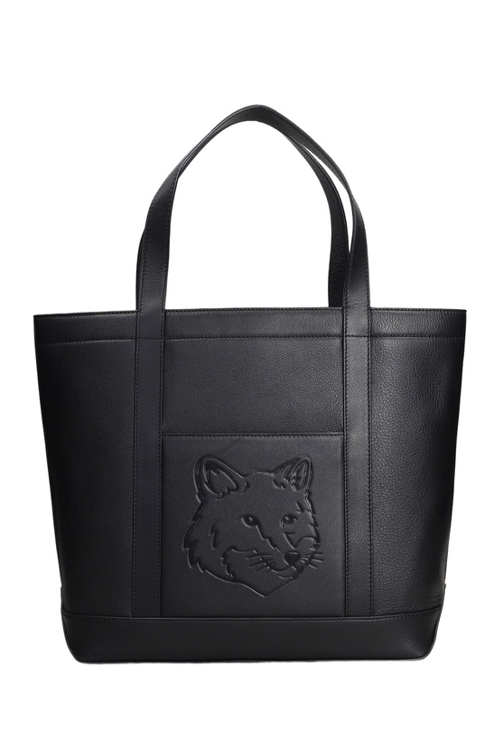 Photo: Maison Kitsuné Tote In Black Leather