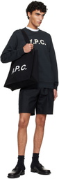 A.P.C. Black Standard Grand 'VPC' Sweatshirt