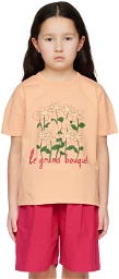 The Campamento Kids Beige 'Le Grand Bouquet' T-Shirt