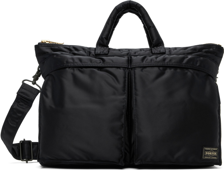 Photo: PORTER - Yoshida & Co Navy Tanker Short Helmet Briefcase