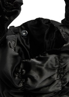 Damson Madder Ruched Satin Shoulder bag - Black - One Size