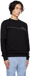 Balmain Black Reflective Sweatshirt