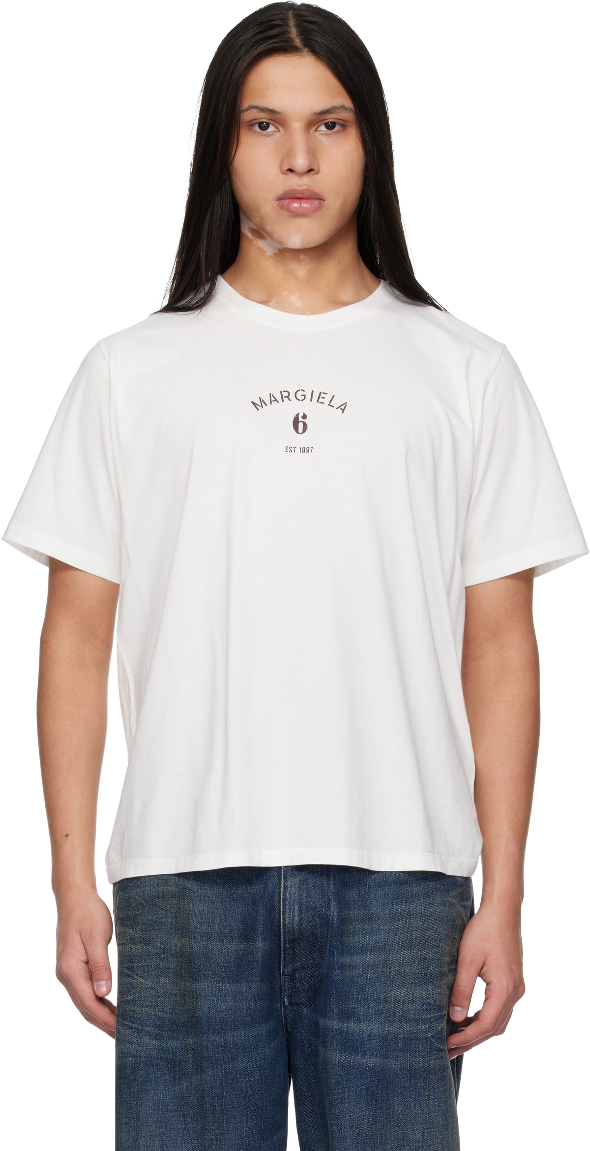 MM6 Maison Margiela ロゴ Tシャツ ホワイト L MM6 Maison Margiela White Logo T-shirt MM6 Maison Margiela