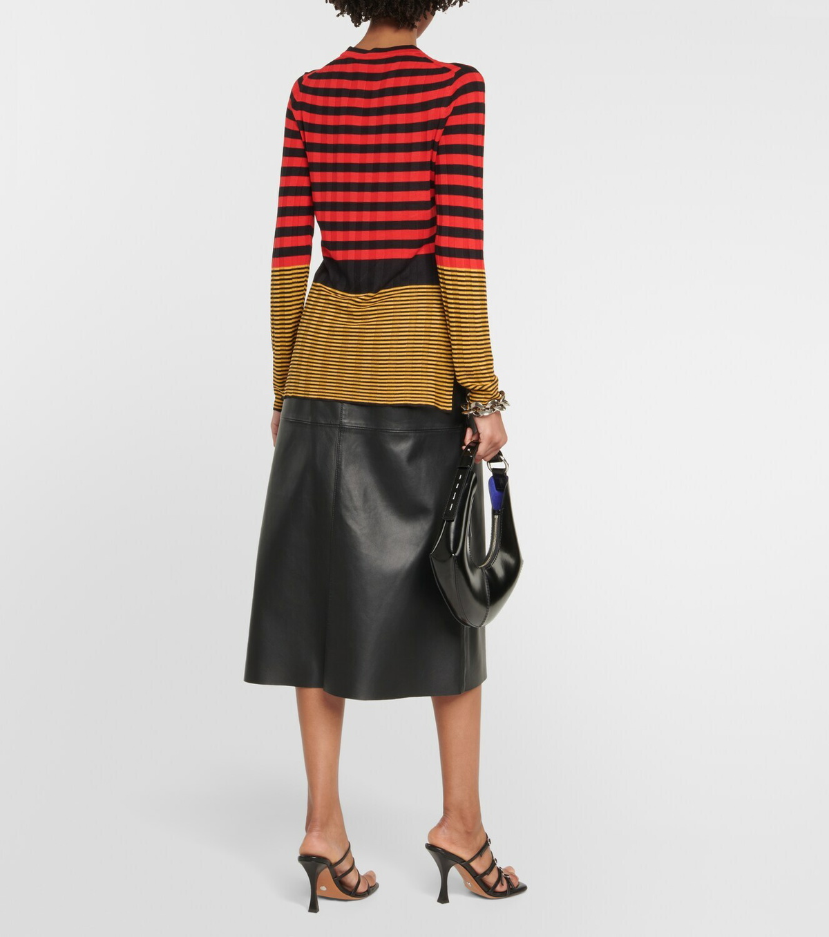 Proenza Schouler Slinky stripe long sleeve sweater