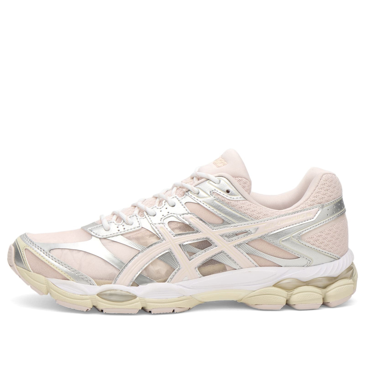 Asics Women's GEL-CUMULUS 16 Sneaker in Pink Cloud/Pure Silver