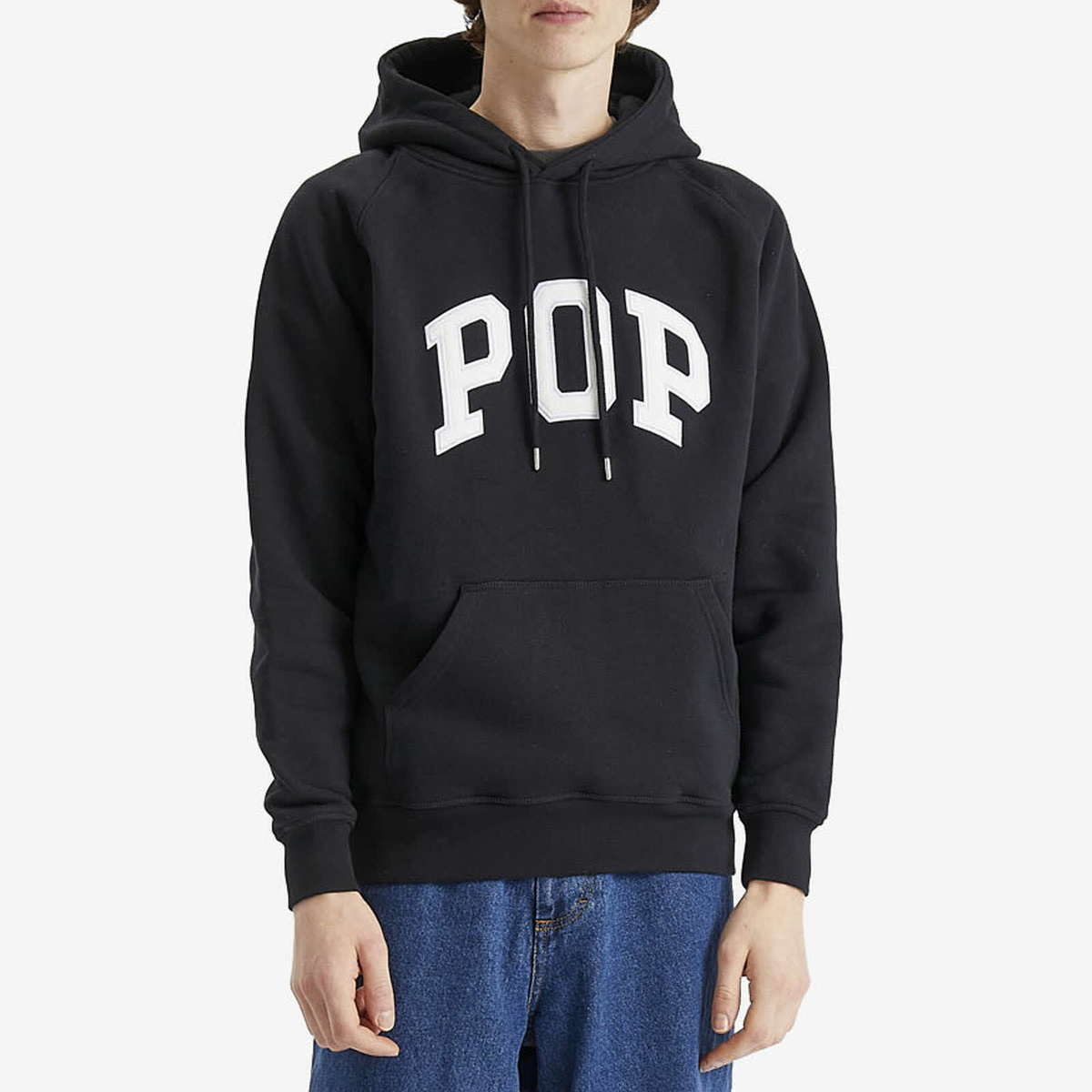 Pop Trading Company Men's Arch Logo Hoodie in Black