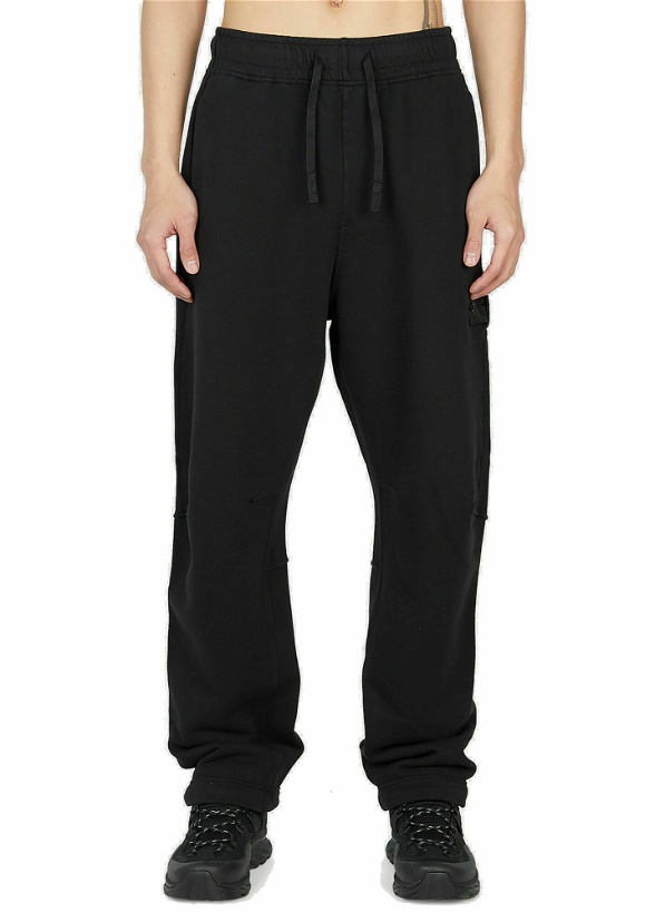 Photo: Stone Island Shadow Project - Compass Patch Track Pants in Black
