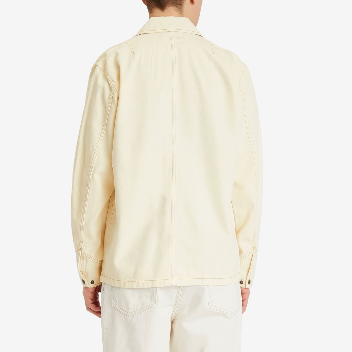 Rag & Bone Men's Graham Denim Chore Jacket in Ecru