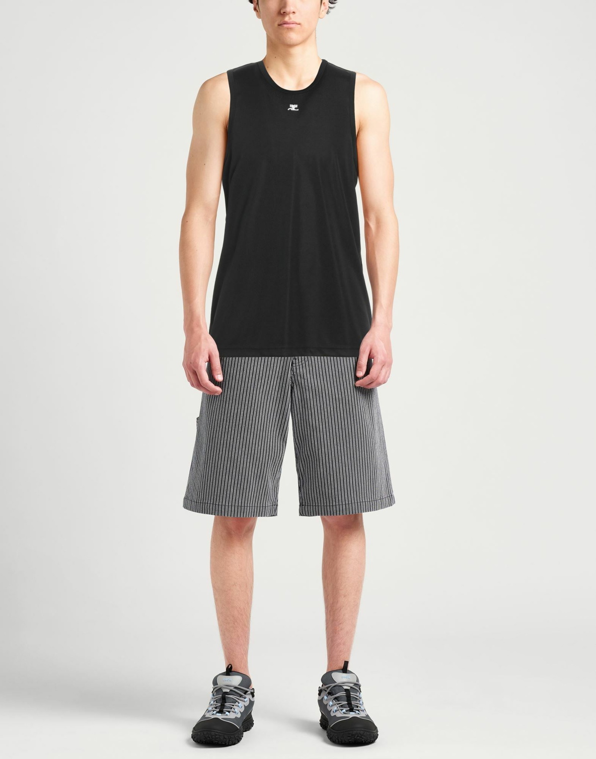 Courrèges Mens Tank top in Black