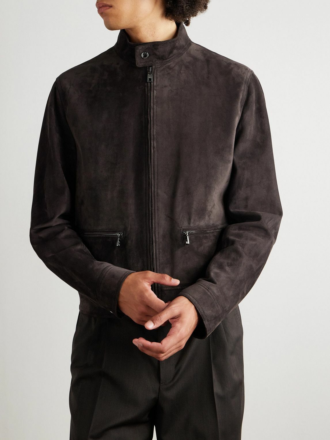 Dolce&Gabbana - Suede Jacket - Brown