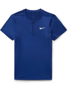 Nike Tennis - NikeCourt Advantage Dri-FIT Mesh Tennis T-Shirt - Blue
