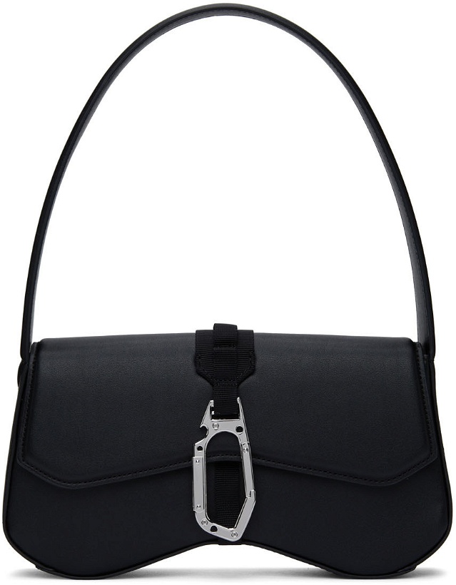 Photo: MCQ Black Leather Clip Bag