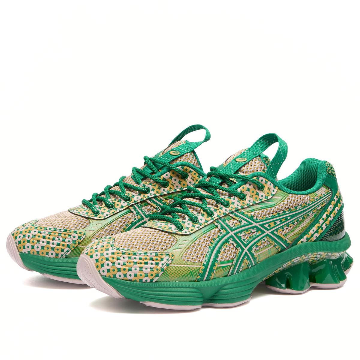 Asics US7-S Gel-Kenetic Fluent Sneakers in Watershed Rose/Kale