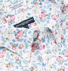 Engineered Garments - Floral-Print Cotton-Poplin Shirt - Light blue