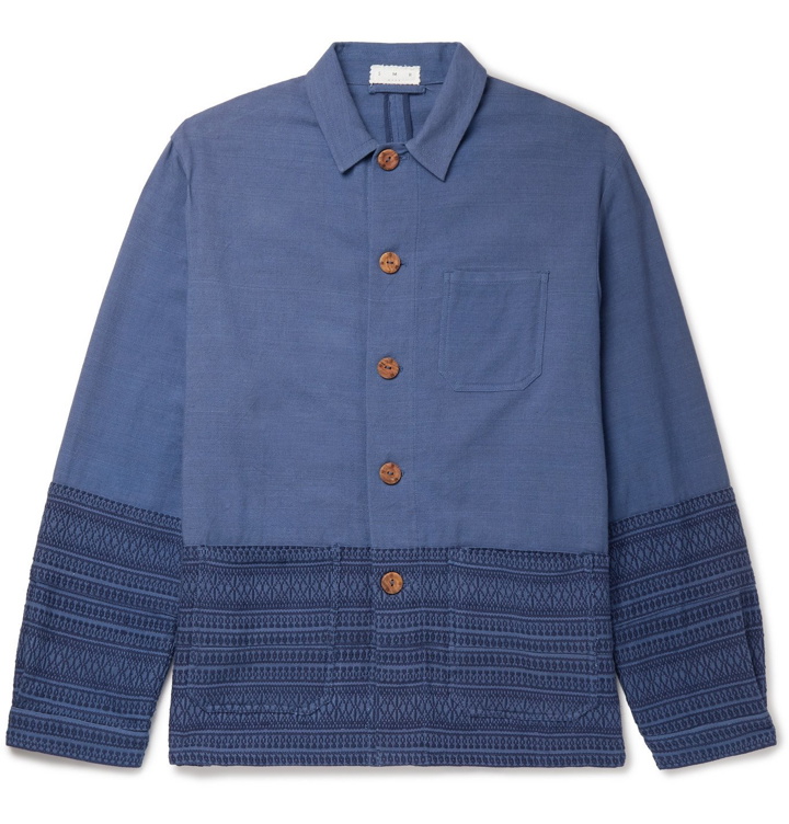 Photo: SMR Days - Cotton-Jacquard Chore Jacket - Blue