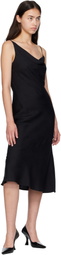 Silk Laundry Black Carrie Midi Dress