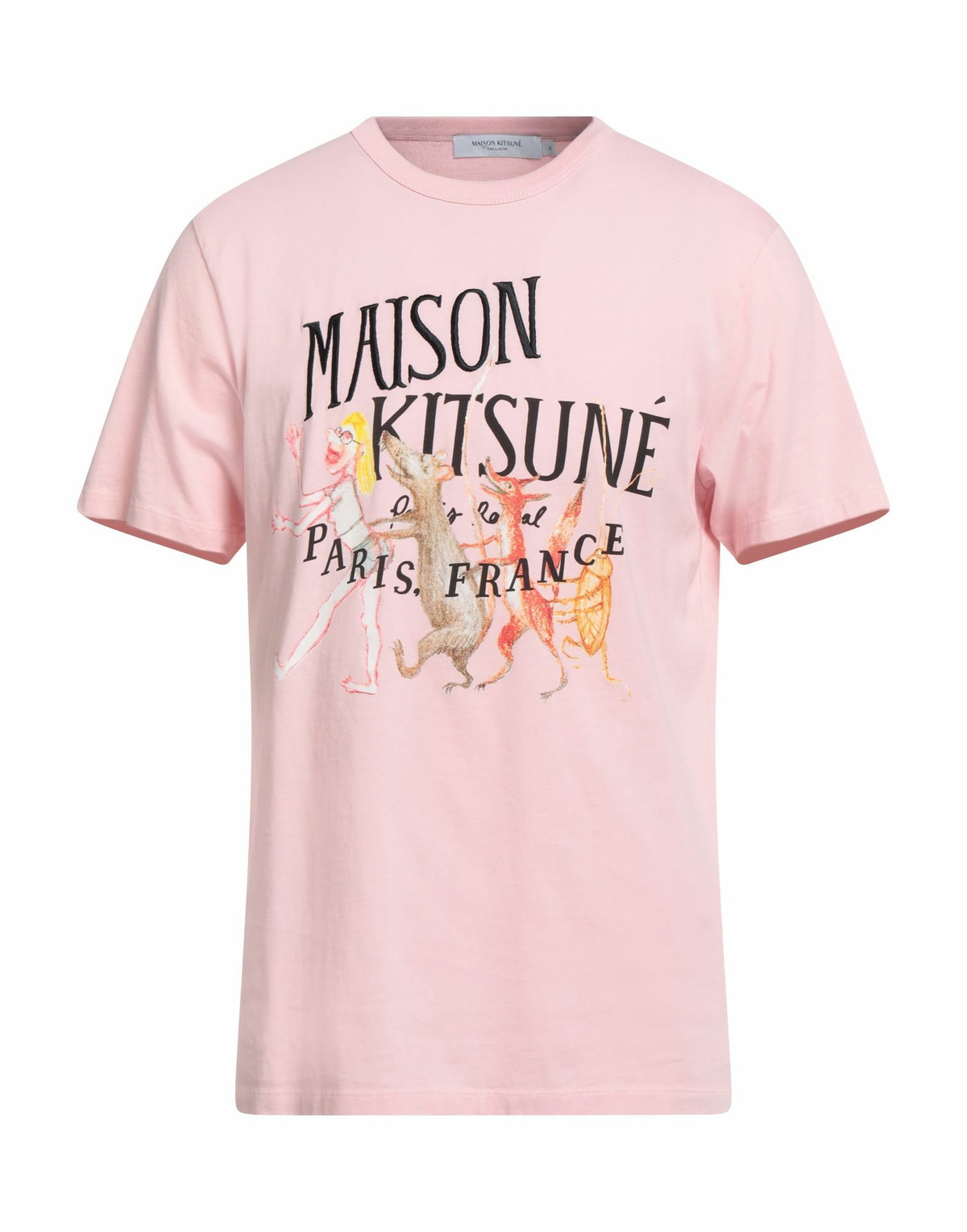 Maison Kitsuné Mens T-shirt in Pink