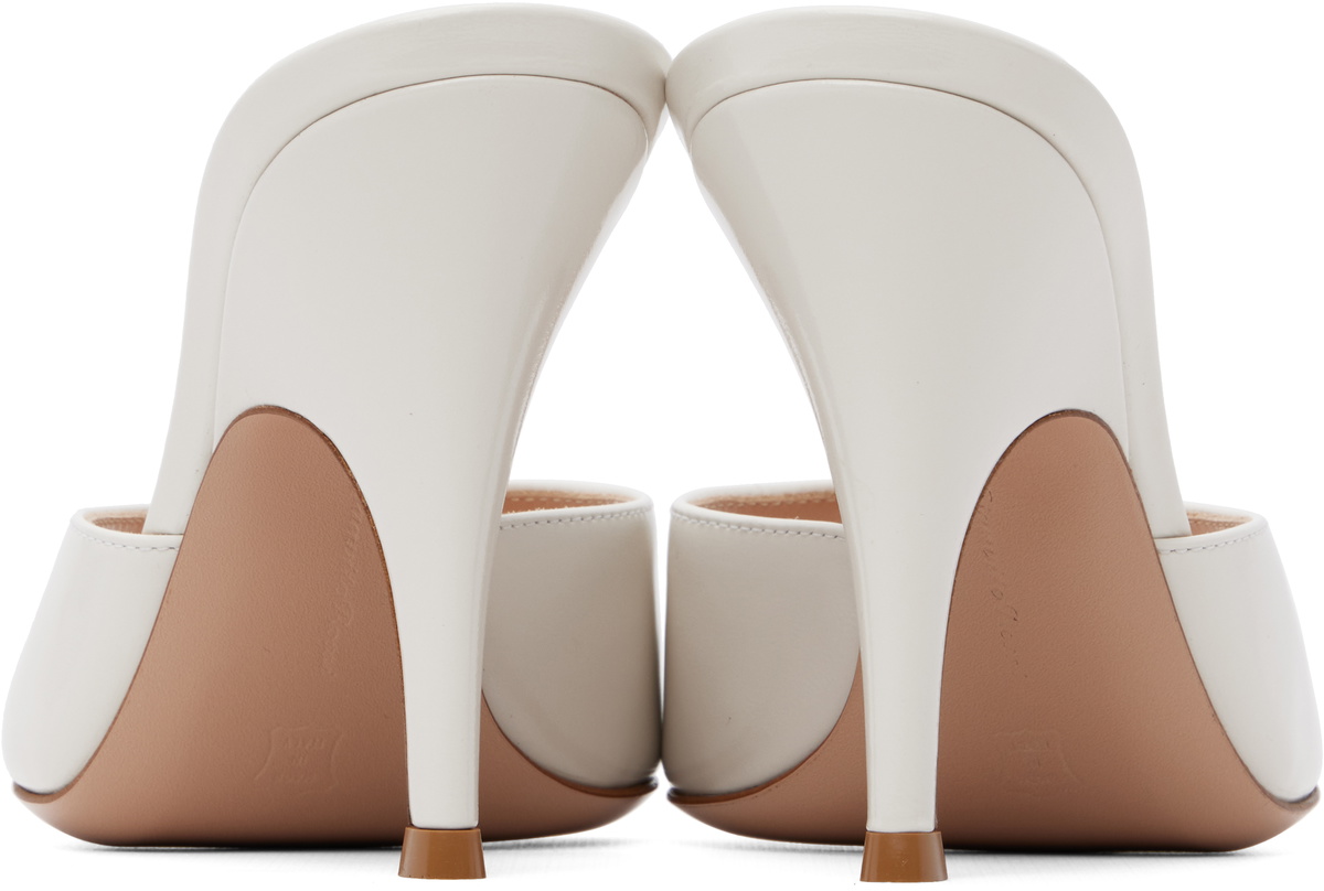 Gianvito Rossi Off-White Sofia Mule 95 Heeled Sandals
