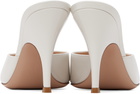 Gianvito Rossi Off-White Sofia Mule 95 Heeled Sandals